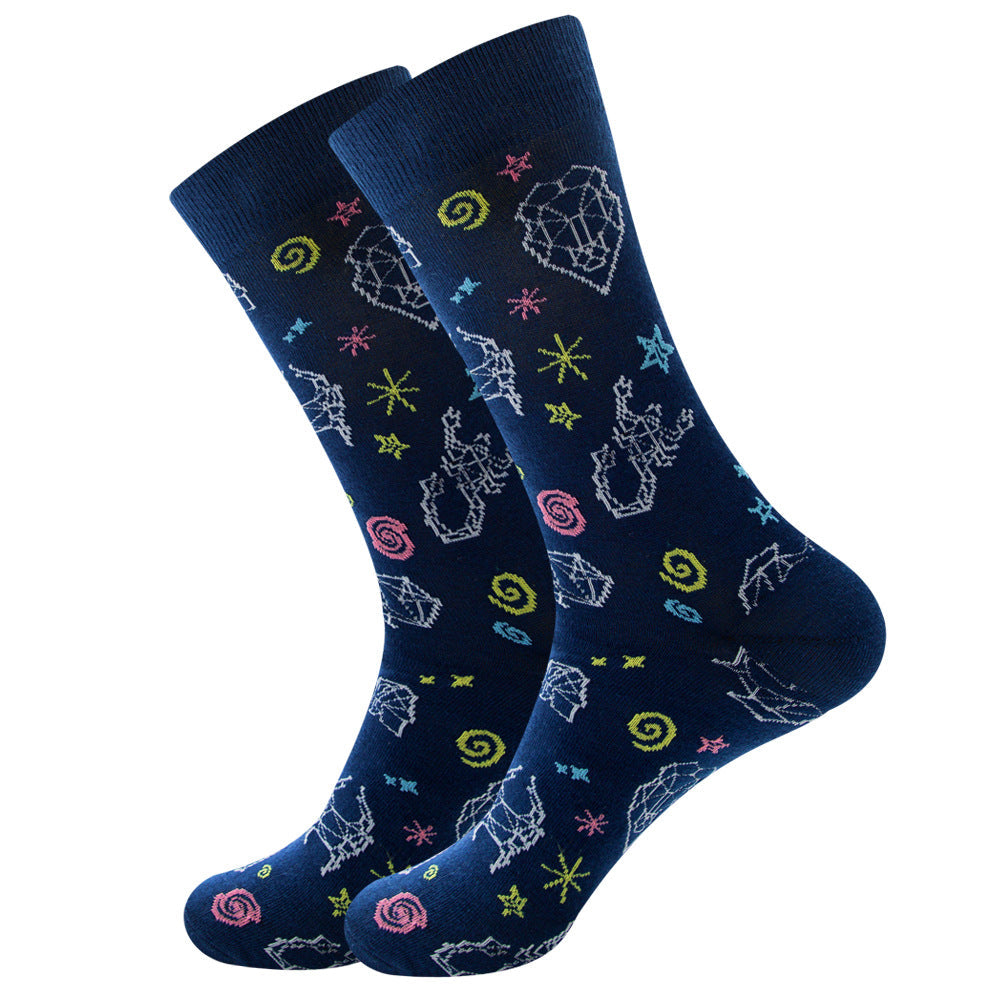 Geometric Fruit Women Socks Street Trend