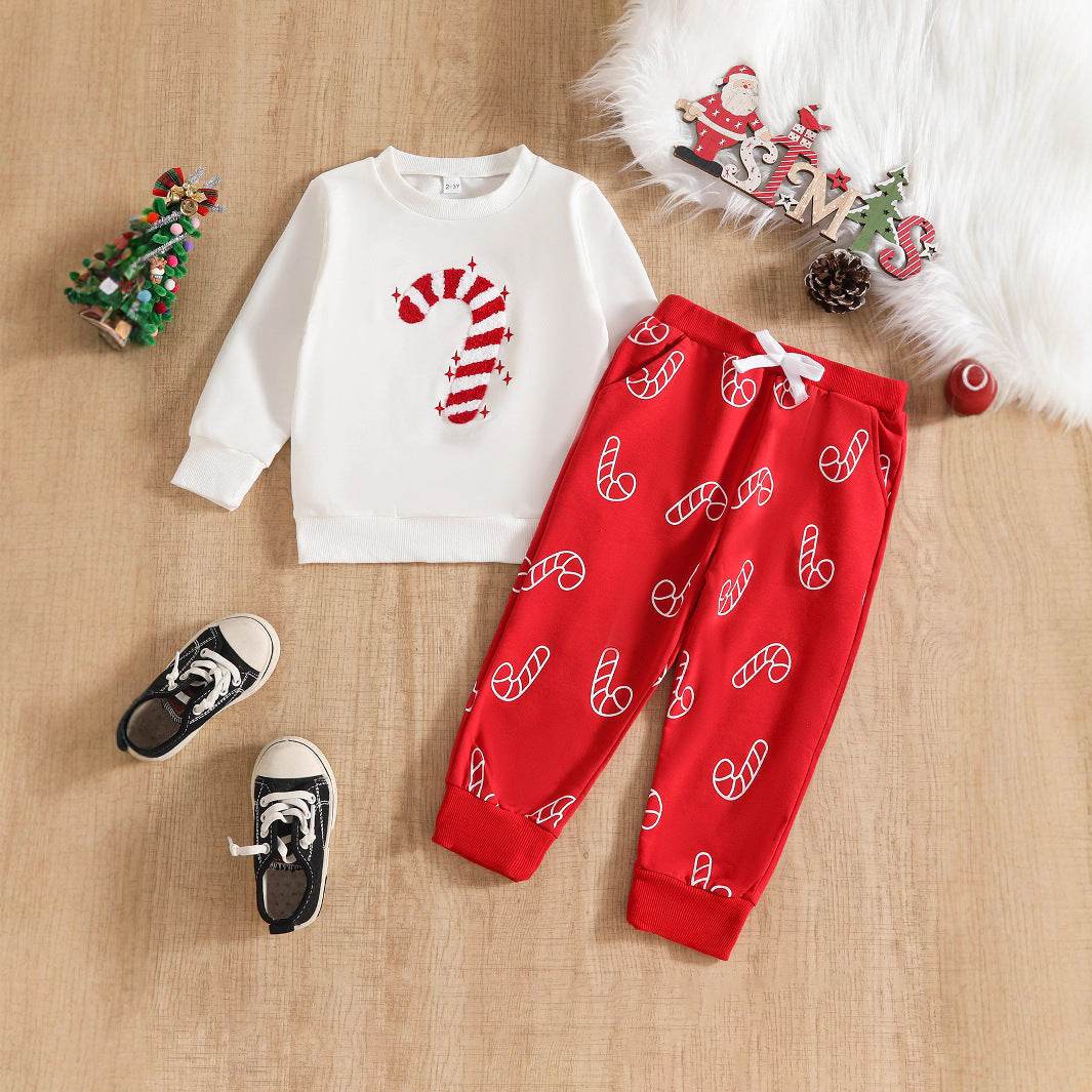 Christmas Candy Cane Embroidery Set