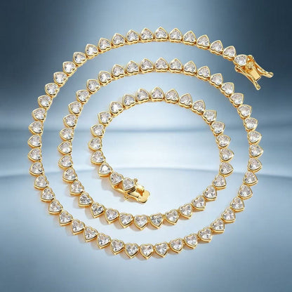 New Trendy Tennis Heart Bracelet Jewelry