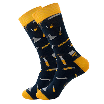 Geometric Fruit Women Socks Street Trend