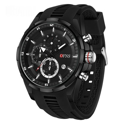 Men's Quartz Watch With A Small Three-hand Chronograph