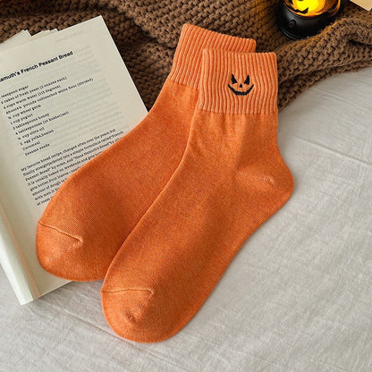Skull Crew Socks Breathable Warm Cotton Blend