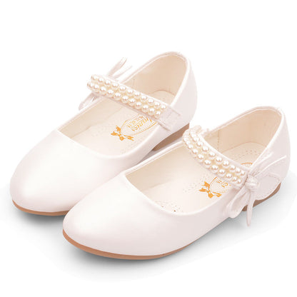 Girls' Photography Flat Leather Shoes