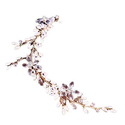White Pearl Plate Hair Band Wedding Accessories Dress Bridal Headdress