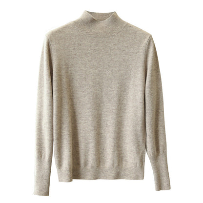 Women's Mock-neck Base Sweater, Basic Knit For Fallwinter