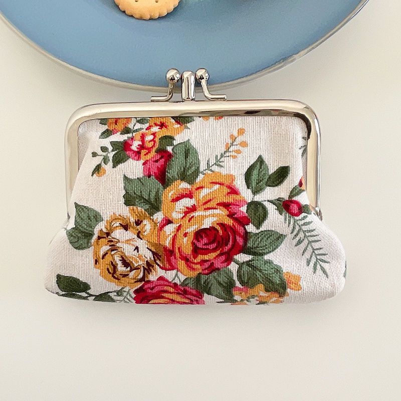 Retro Mini Canvas Coin Purse