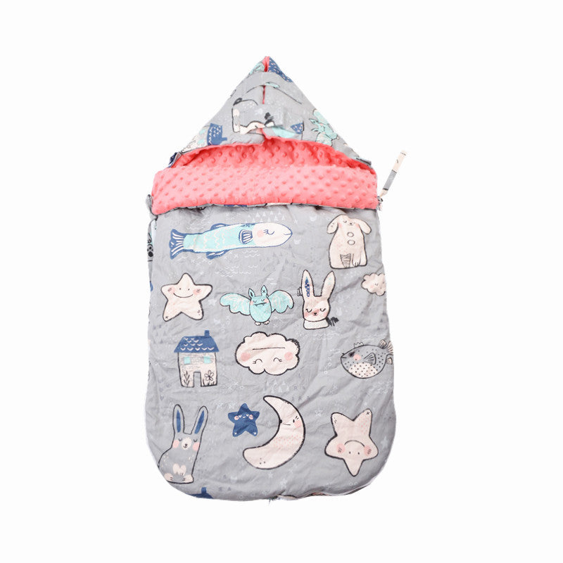 Baby Cotton Beanie Velvet Sleeping Bag Autumn And Winter Thickening