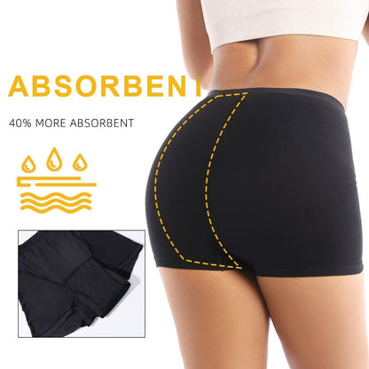 Womens Athletic Boxer Briefs High-waisted