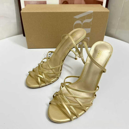 Women's Open-toe High-heeled Pointed-toe Strappy Sandals