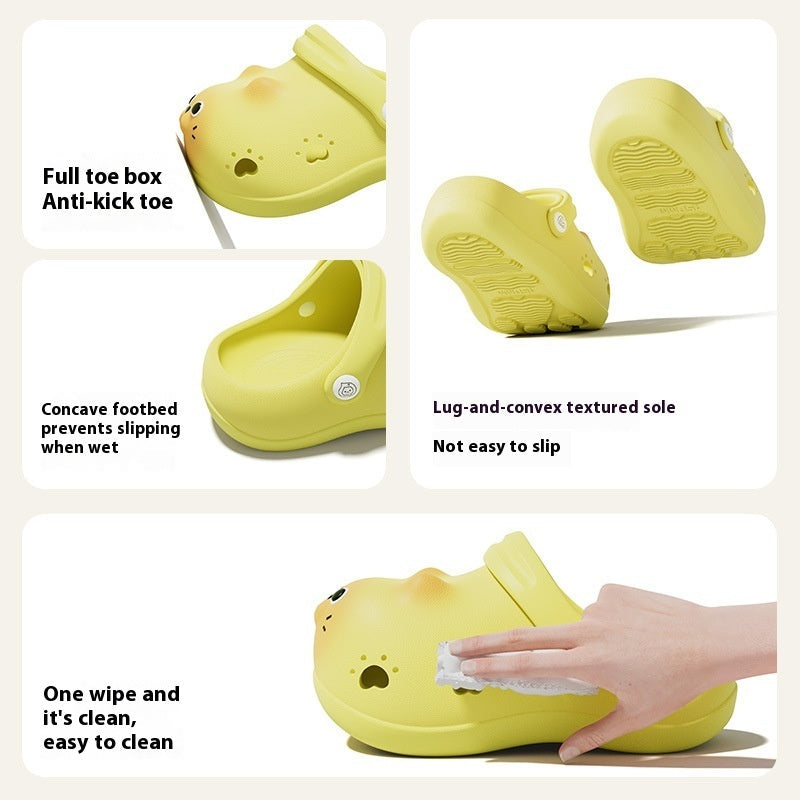 Children's Closed Toe Home Outdoor Slippers