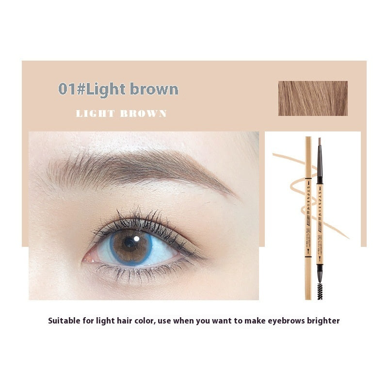 Small Gold Chopsticks Ultra-fine Eyebrow Pencil Discoloration Resistant Natural Ultra-fine