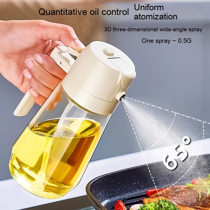 470ml Olive Oil Sprayer Dispenser 2-in-1 Glass Bottle