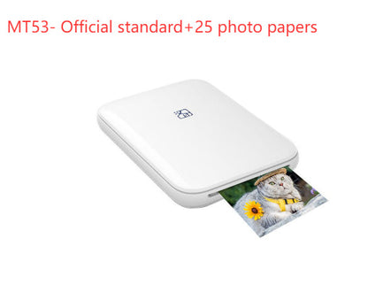 Color Photo Printer Portable Full Color Wireless Photo Printer USB Bluetooth Thermal Sublimation Printer