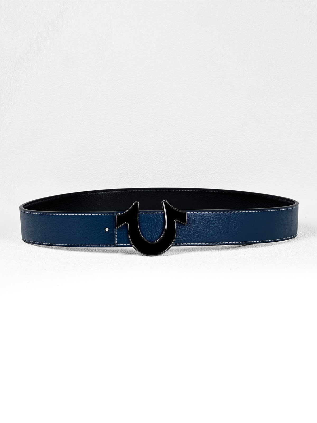 Men's Leather Belt With Smooth Buckle For Business Dress Pants