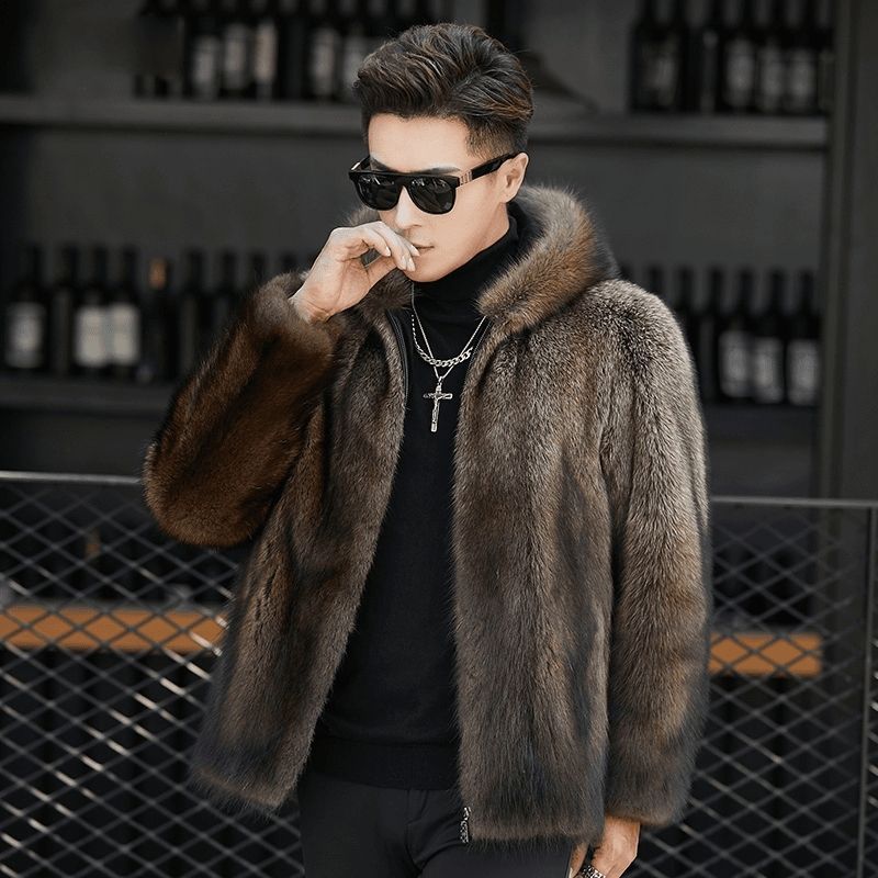 Thick Faux Fox Fur Coat