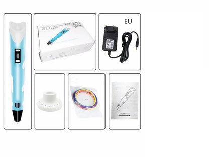 Children's 3D Printing Pen and Brush Toy Set