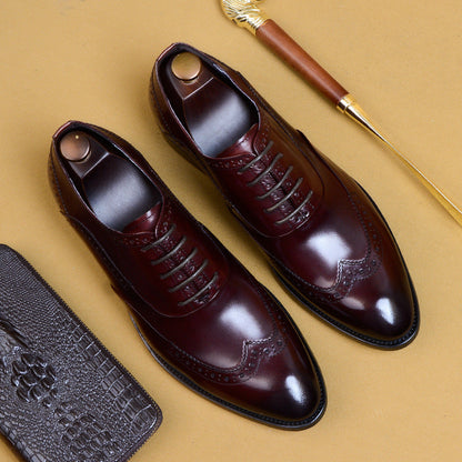 Men's Business Formal Pointed-Toe Oxford Shoes
