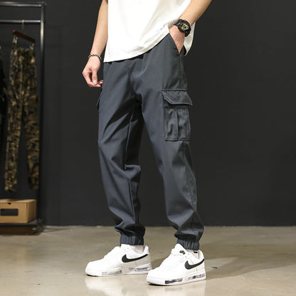 Loose-fit Plus-size Capri Pants Mens Jogger Pants