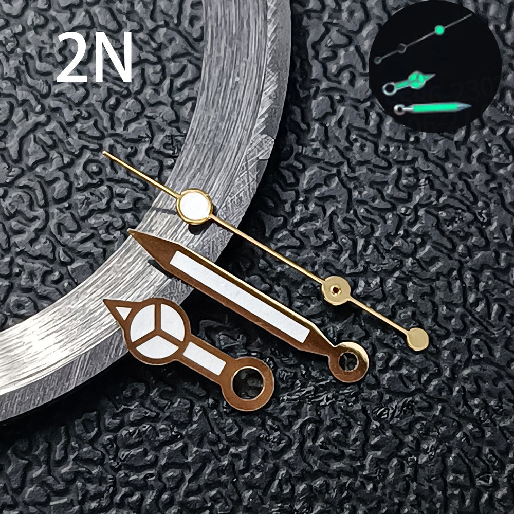 NH35 Hands, Vintage Green Luminous Watch Hands