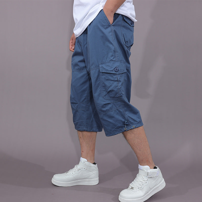 Wholesale Capri Pants Men's Overalls Pants Men's Loose Thin Men's Multi-pocket Outdoor Sports Casual Shorts