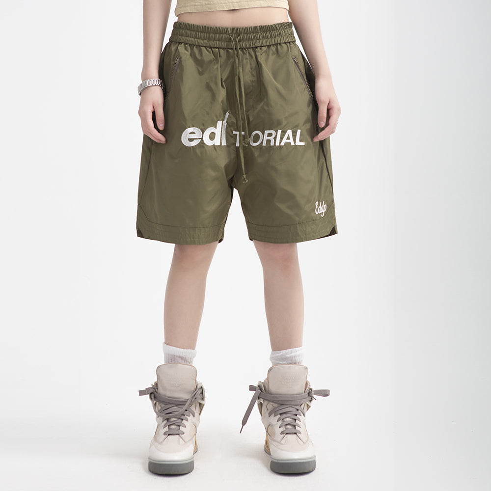 Embroidered Letters Basketball Shorts Men