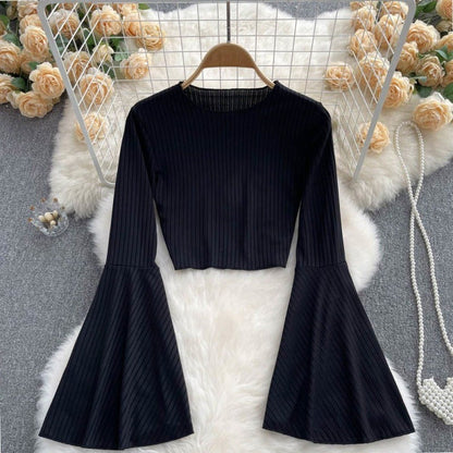 Hot Girl Design Bell Sleeve Top
