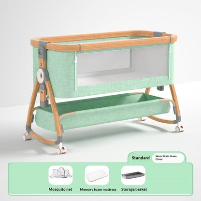 Aluminum Alloy Baby Crib Movable And Portable