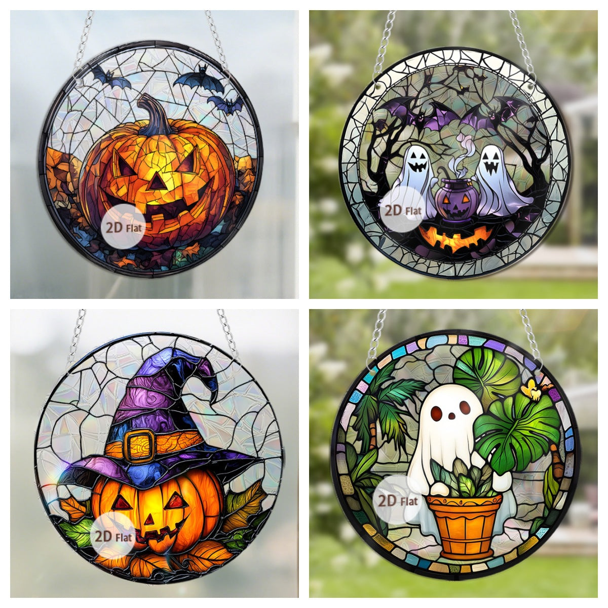 Halloween Pumpkin Ghost Hanging Decoration