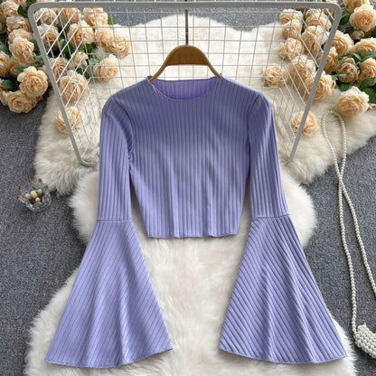 Hot Girl Design Bell Sleeve Top