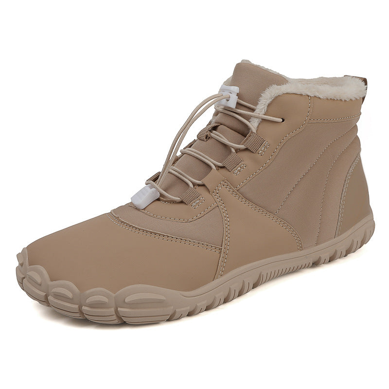 Outdoor Snow Boots Non-slip Waterproof Fleece-lined Insulated Cotton-padded Shoes