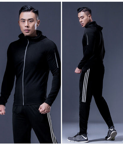 Men'S Fitness Suit Night Running Sportswear Two-Piece Suit