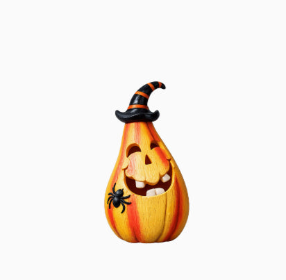 Halloween Pumpkin Decorated Spider