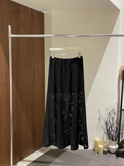 Fishtail Lace-Patchwork Skirt For Women
