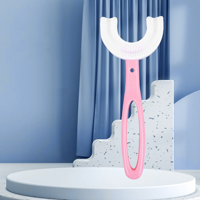 Children's U-shaped Soft Rubber Toothbrush