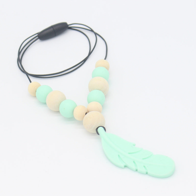 Baby Soothing Teether Protects Safety Baby Teether Necklace