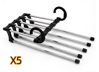 5 In 1 Multi-functional Stainless Steel Clothes Hangers