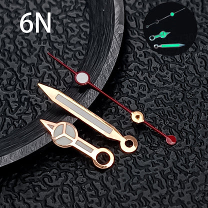 NH35 Hands, Vintage Green Luminous Watch Hands