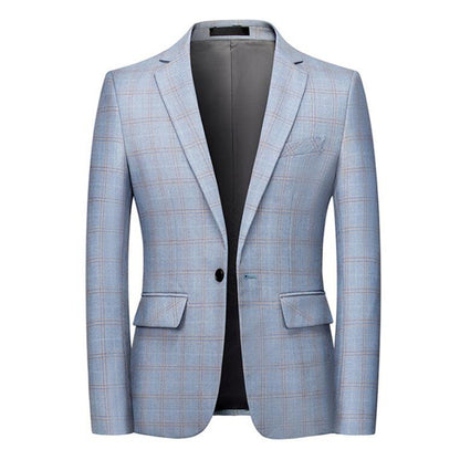 Men's Slim Fit British Check Small Blazer