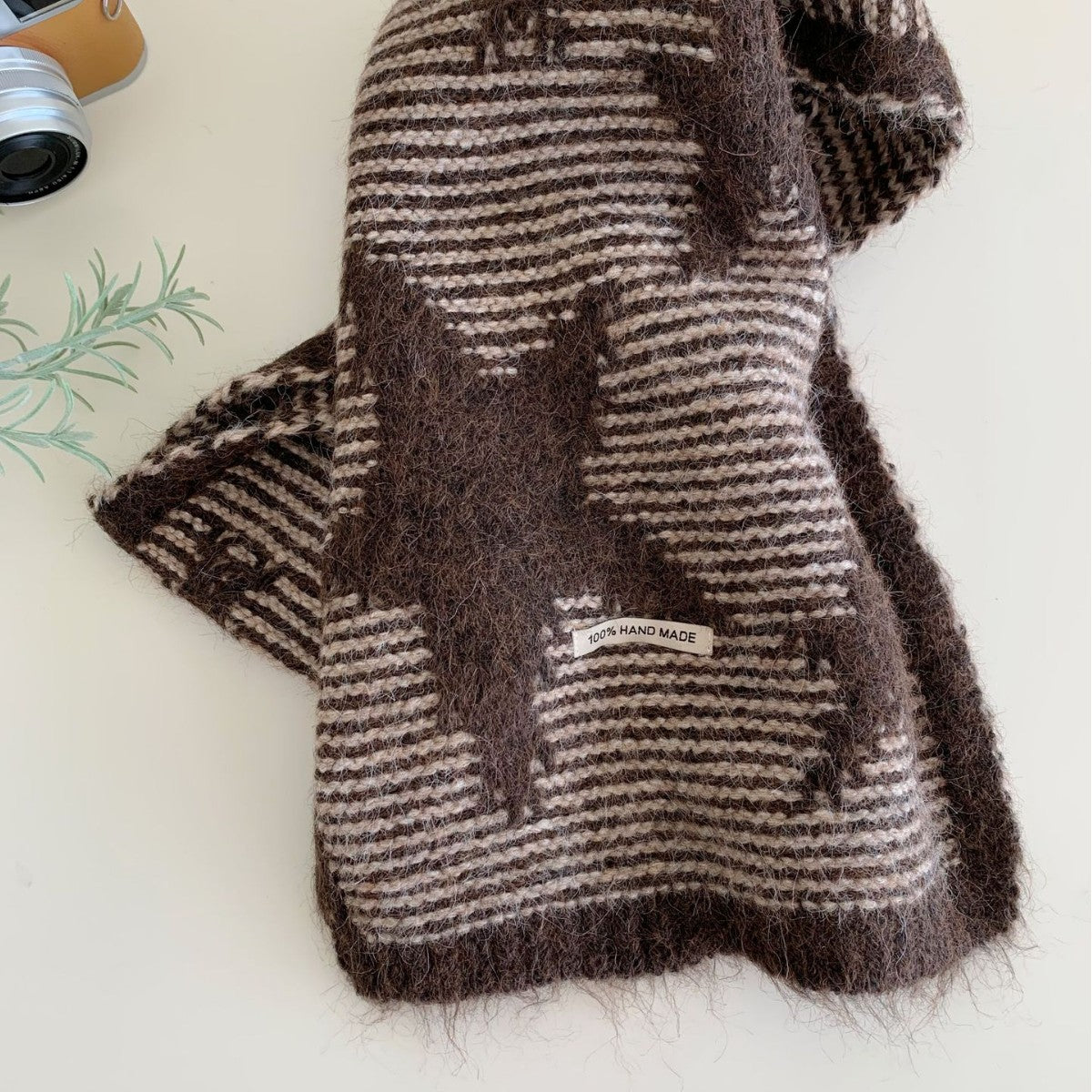 Women's Simple And Versatile Star Knitted Winter Scarf