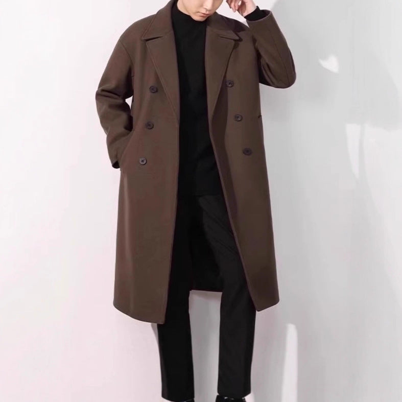 Men's Wool Overcoat, Thick And Loose Wool Jacket