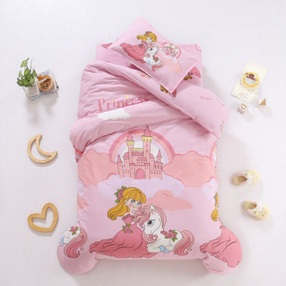 Cotton Kindergarten Three-piece Bedding Set