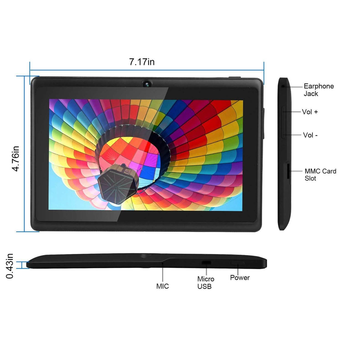7" Touchscreen Wi-Fi Android Tablet