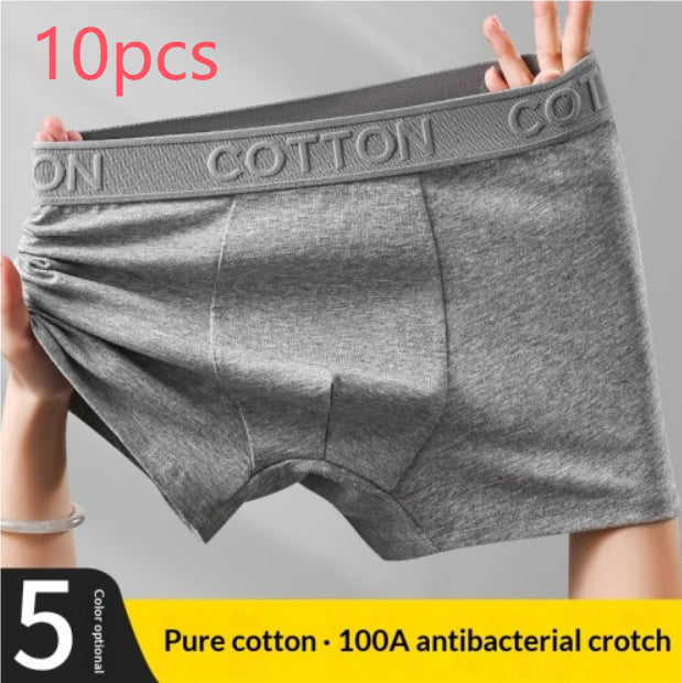 High-End Antibacterial Cotton Boxer Briefs For Men