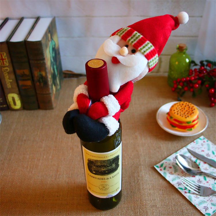 Christmas Wine Bottle Socks Decor