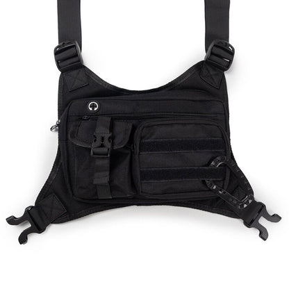 Men's Tactical Chest Bag - EDC Waterproof Anti-Theft Vest for Outdoor Cycling & Running