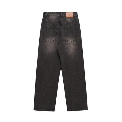 American Basic Style Straight Jeans Men