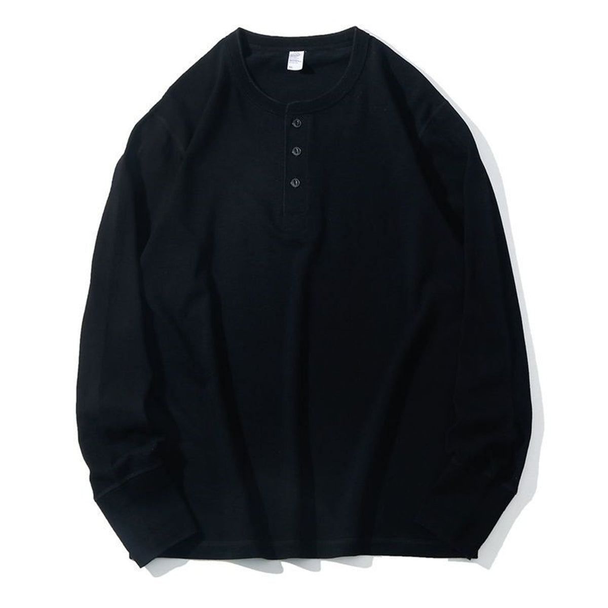 American Henry Collar Long Sleeve T-shirt Man