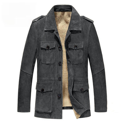 Men's Coat Shearling Fleece Faux Fur Jacket