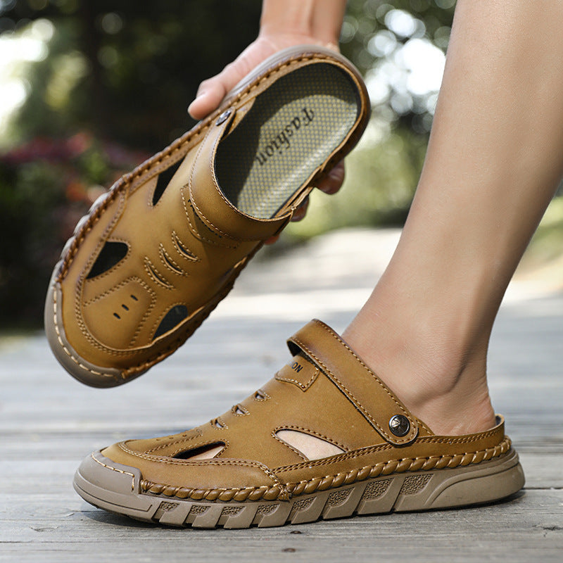 New Plus Size Closed Toe Sandals For Men