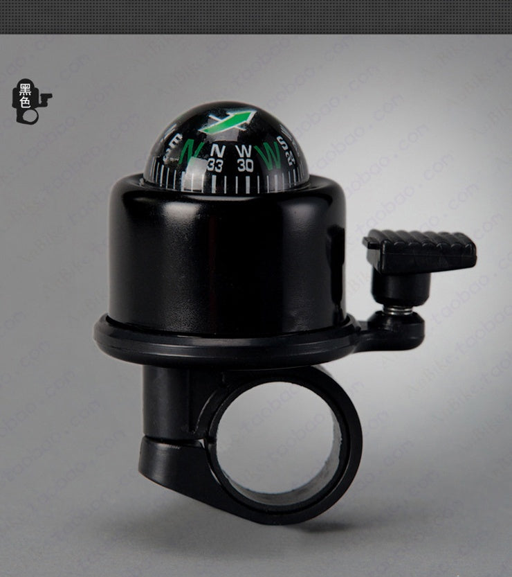 Bike Handlebar Bell with Compass & Horn
